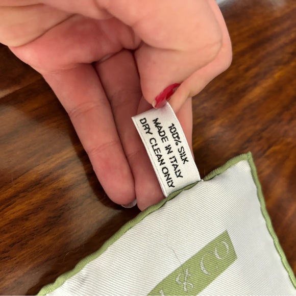 Vintage Tiffany & Co “A Study Of Plants” Light Blue Silk Scarf - Picture 2 of 7